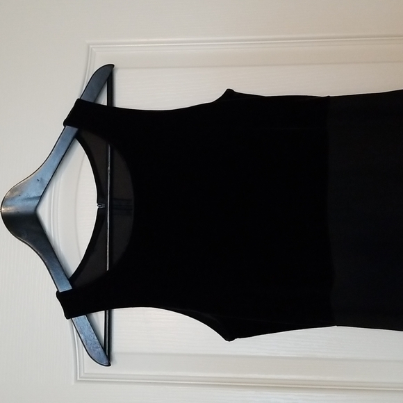 Algo Velvet/Chiffon Evening Gown with Scarf Lined Black Size 10 - Picture 2 of 14